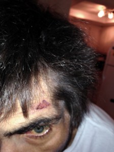 I think my face was the first thing to hit the carpet.